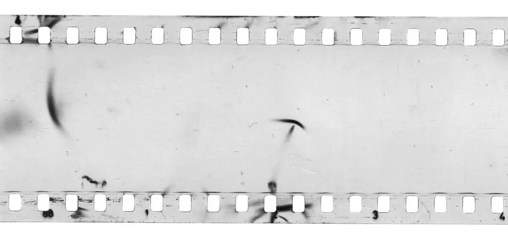 Film with Half-Moon And Crescent Shapes on it. 