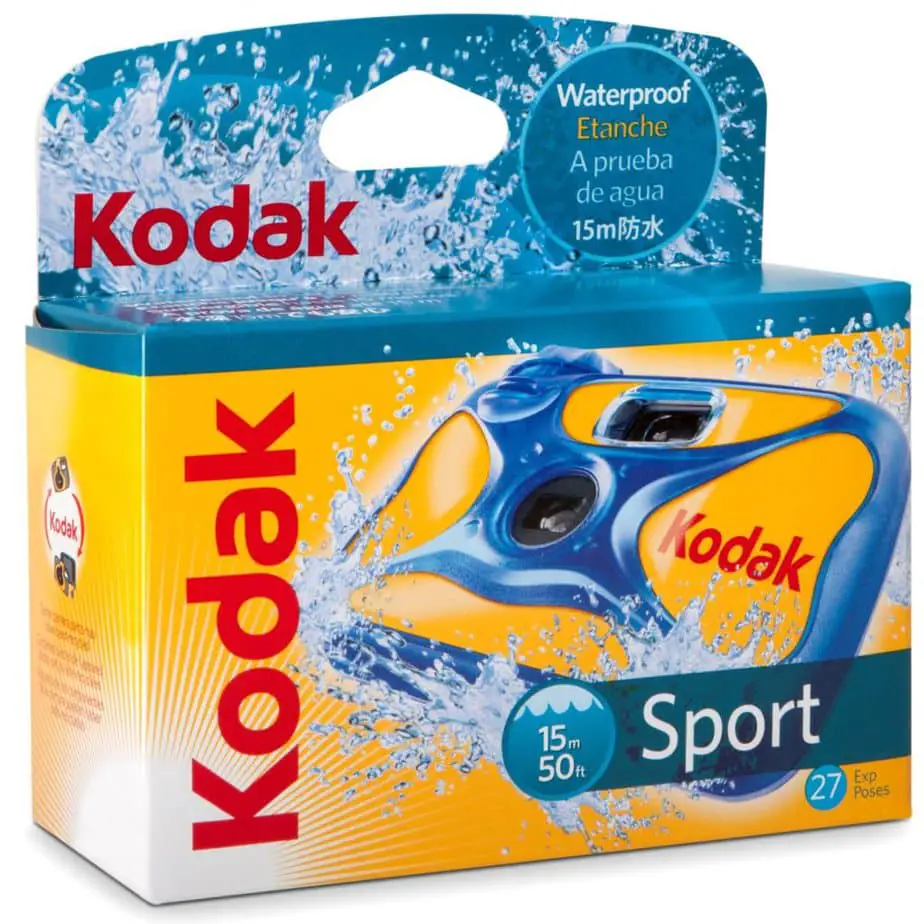 This Disposable Film Camera by Kodak Is Waterproof And Is Made To Be Used In Water.