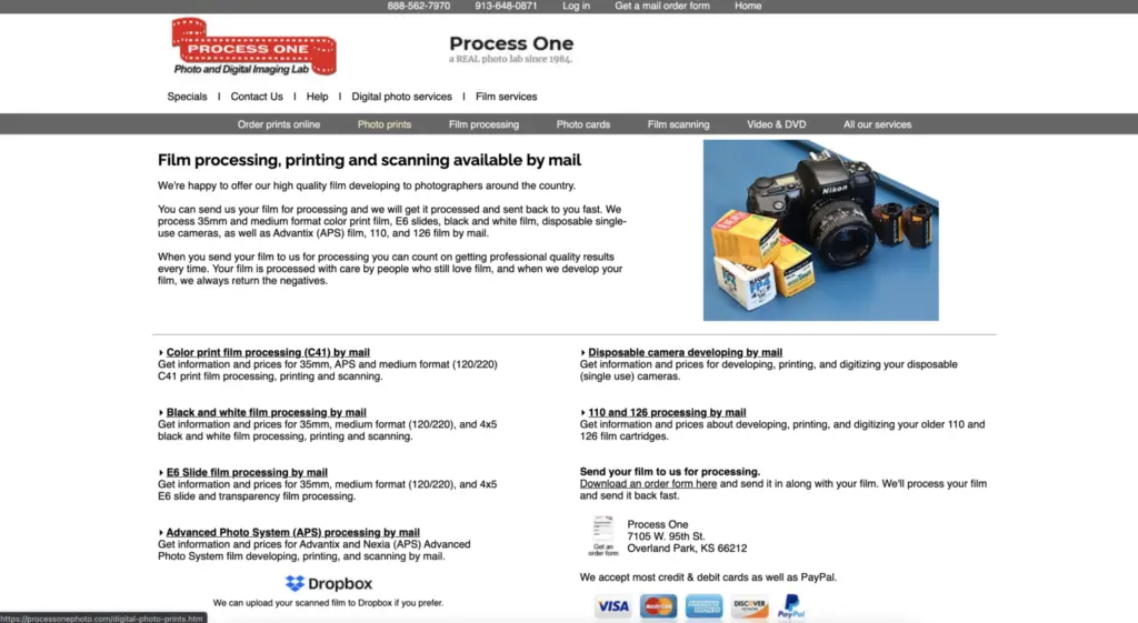 Process One Photo Website