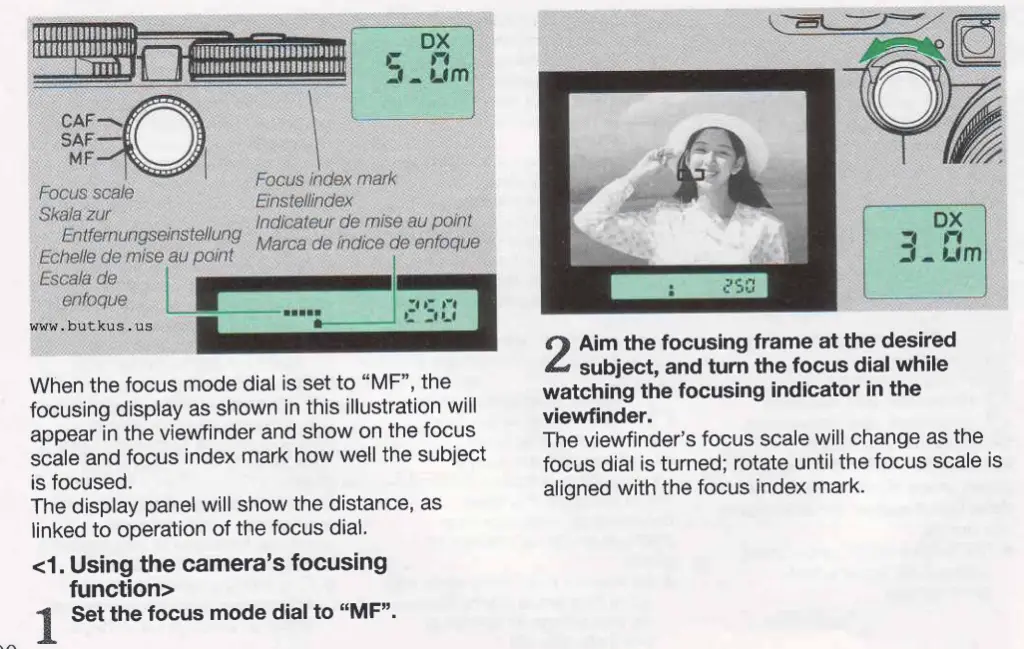 All About The Contax G2 35mm Film Camera: Why Is It So Good? 7 Focusing the Contax G2 in Manual Mode Using the Viewfinder.