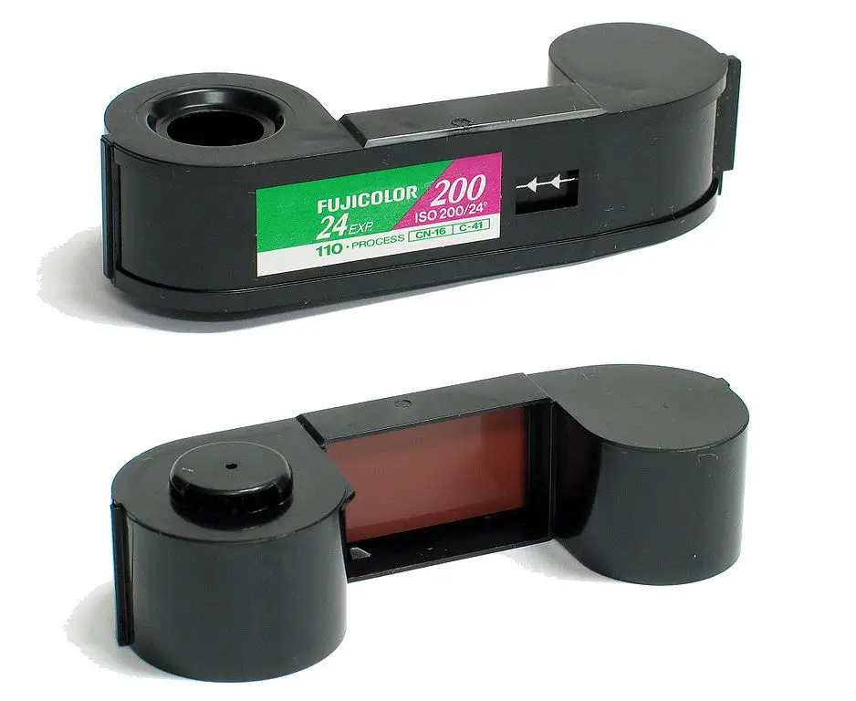 A roll of 110 Fujicolor 200 color film