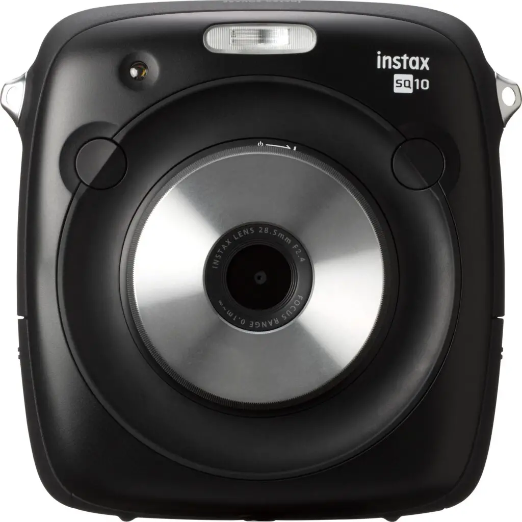 The Instax SQ10 can save photos to both internal memory (about 50 images) or to a MicroSD card