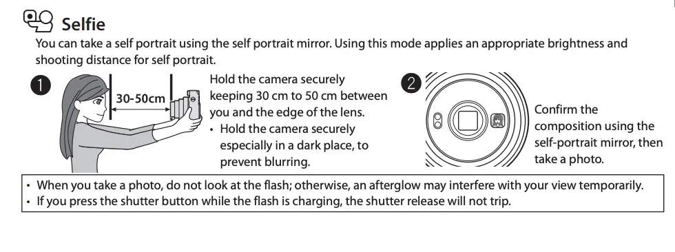 How to take a selfie with the Instax SQ6 Using the Selfie Mode