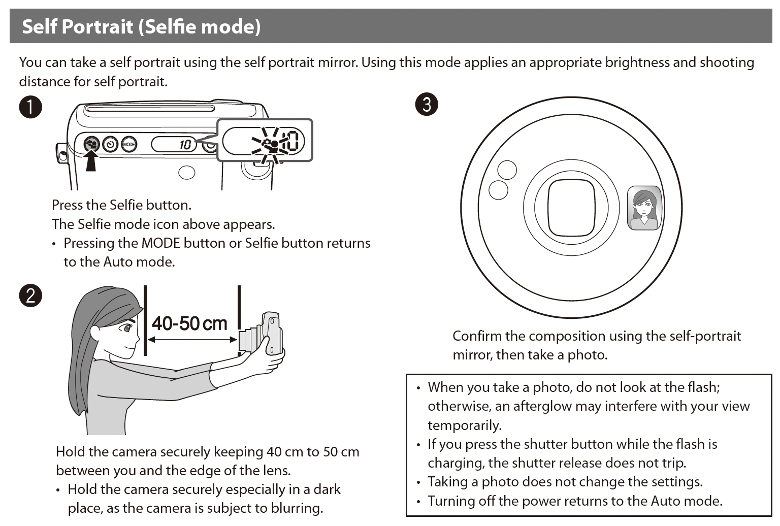 How Do You Take a Picture of Yourself With an Instax Camera? Tips and Tricks 16 How to use selfie mode on the Instax Mini 90