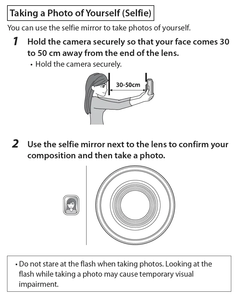How to Take a Selfie With the Instax Mini Evo