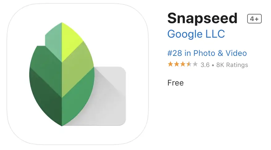 The Snapseed Photo Editing App