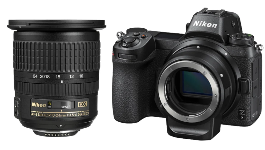 A DX lens will work on a Nikon Z6 but the camera needs the FTZ adapter and the image will be cropped.