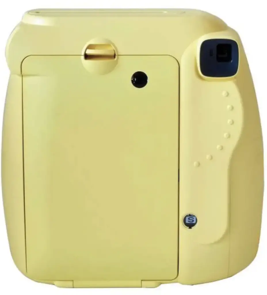 The back of an Instax Mini 8 with the film compartment door.