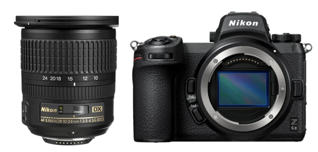 A Nikon DX lens won't fit on a Nikon Mirrorless without the FTZ adapter