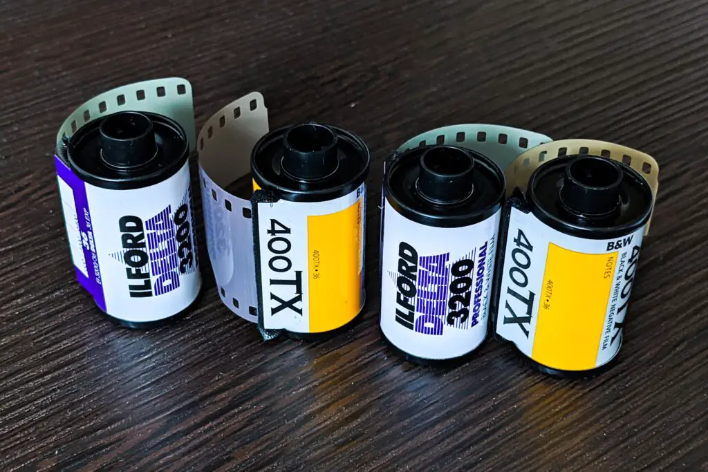 Unused 35mm film canisters 